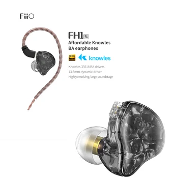 FiiO FH1s HiFi Stereo 1 BADEVÆR(Knowles)+1Dynamic Hybrid in-ear Hovedtelefon med 0.78 2pins Aftagelige Kabler med Dyb bas hifi