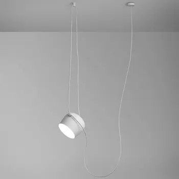 Sort/Hvid Skygge Moderne og Kreative Pendel Mode Nordiske spisebord Hængende lampe DIY Armatur kontor belysning