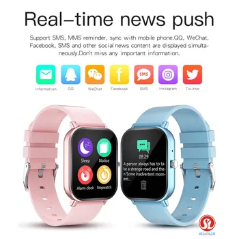 SHAOLIN Smart Ur til Mænd med Fuld Touch Fitness Tracker Blodtryk Smart Ur Kvinder GTS Smartwatch til apple-ur, Android, IOS