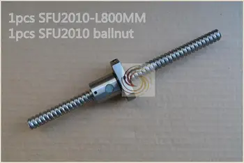 Diameter 20mm kuglespindel SFU2010 længde 800 mm plus RM2010 2010 kuglemøtrik CNC DIY-Udskæring maskine 1stk