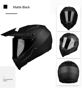 Bluetooth-Motorcykel 2020 Dot Bt Højttalere Motocross Lytte Til Musik Link Apple-Eller Android-Road Cross Hjelm Sort Højglans M