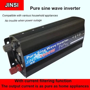 Pure Sine Wave Inverter 1000W 1600W 2000W DC 12V / 24V AC 110V 220V 50Hz 60Hz Power Inverter Hjem Bil Converter Solenergi