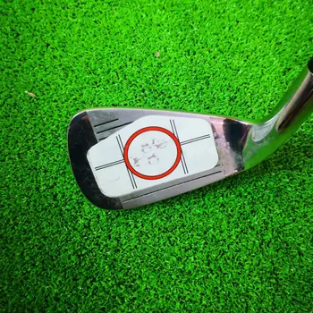 10stk Golf Club Target Label Indvirkning Etiketter Mål Mærkat Tape Driver Strygejern Sød Prik Test Papir Golf Tilbehør hot salg