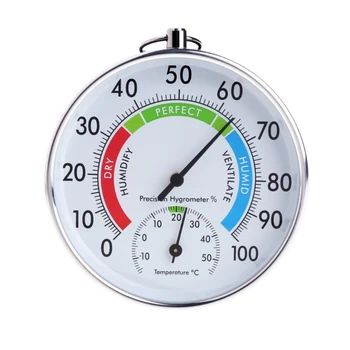Temperatur og Luftfugtighed Analog Indikator Indendørs / Udendørs Termometer Hygrometer