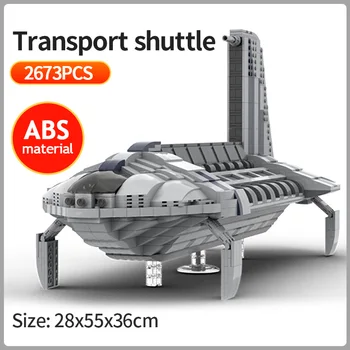 Star Space Serien Wars byggeklodser Separatistiske Sheathipede-Klasse Transport Transport Model Mursten DIY Børn Rumskib Legetøj Gaver