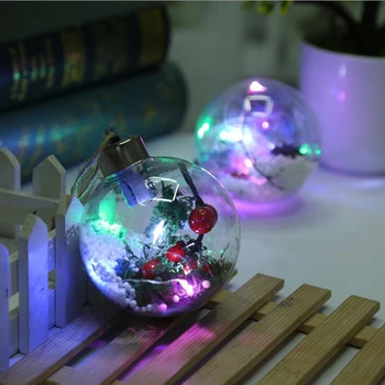 2020 Nye juletræ Dekorative Varer RGB LED lyskæder Kreative Farverige Bolden Fe Lys ForHoliday Home Party Butik