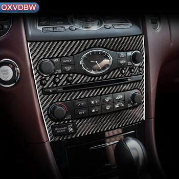 For infiniti qx50 EX25 EX35 Tilbehør Bil Styling Sticker Carbon Fiber Indvendige Bil Center Konsol, Aircondition, CD-Gear Panel dekorere