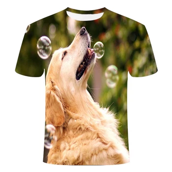 Sjove Hvalp Søde Hund 3D Printet Mand Kvinde T-Shirt Unisex Fashion Afslappet Korte Ærmer Street Wear Sjov T-Shirt
