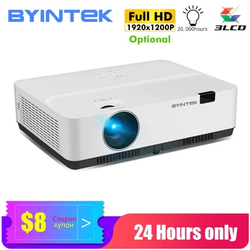 BYINTEK K400 3LCD Dagslys 3300ANSI Film 1080P Fuld HD-Uddannelse Projektor til 300inch Biograf Uddannelse Møde Annoncere