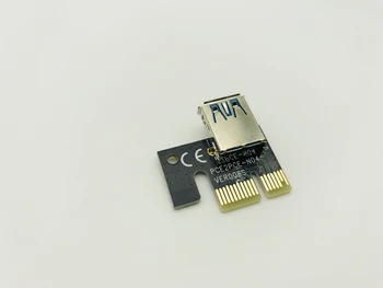 50stk Ver009s Riser USB 3.0 Kabel-PCI-E port til PCI Express-1x til 16x Riser Card To LEDSATA 6pin 4pin molex magt for BTC Miner Minedrift