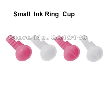 500pcs Pink Adskilt Ingen Opdelt Tatovering Blæk Ring Cap Pigment Kopper Lim Container Indehaveren Podning Eyelash Lille, Medium, Large
