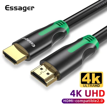 Essager HDMI-kompatibelt Kabel-4K 2.0 HDMI-kompatibel Mand Adapter med Høj Hastighed, Kabel-TV PS4 60Hz-Video Audio forlængerkabel