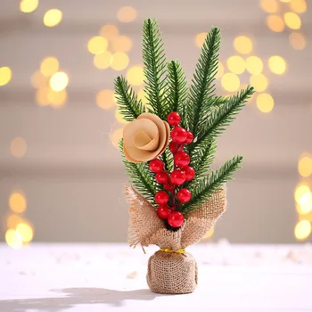 Nyligt Mini Simulering juletræ Potteplanter Husstand Desktop Dekoration Mall Vindue juledekoration TE889