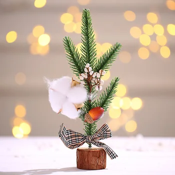 Nyligt Mini Simulering juletræ Potteplanter Husstand Desktop Dekoration Mall Vindue juledekoration TE889