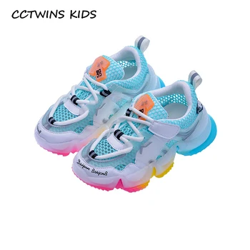 CCTWINS Kids Sko 2020 Foråret Drenge Casual Trænere, Børn Mode Åndbar Mesh Sko Baby Piger Sport Sneakers FS3777
