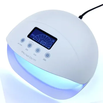 Stor Rabat 50w Sun5es LED-UV-Nail-Lampen Automatisk Sensor Professionel Pedicure Manicure Tørretumbler Lys Maskine LCD-Skærm