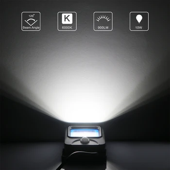 10W LED Motion Sensor Oversvømmelse Lys Søgelys 220v Projektør Vandtæt Udendørs Belysning Fabrik AC 85-265V