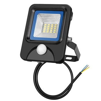 10W LED Motion Sensor Oversvømmelse Lys Søgelys 220v Projektør Vandtæt Udendørs Belysning Fabrik AC 85-265V
