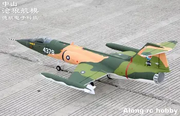 EPS fly/ RC fly/RC MODEL HOBBY TOY 70mm EUF SPORT JET fly F-104 F104 (kit +S set eller PNP SÆT) Optrækkeligt