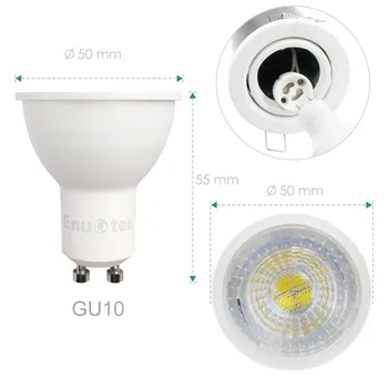 Dæmpbar 7W GU10 LED spot Downlight Styr Spot Pærer Cool White 5000K 650Lm Lysstyrke 185~265V Erstatte Halogen Lampe
