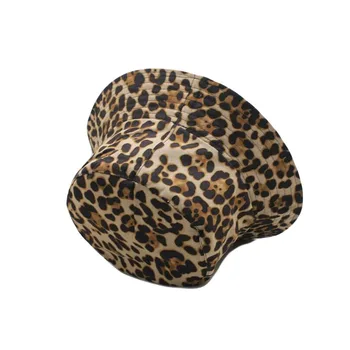 SUOGRY Nye Mode Kvinde Bucket Hat Leopard Printet Udendørs Kvindelige Fisker Hatte Mænd Chapeau Caps
