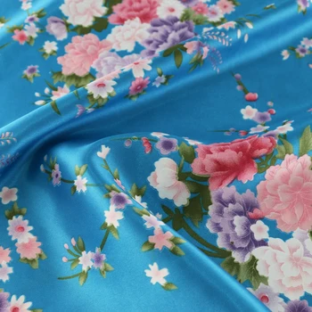 Kvinder kjole pyjamas stof print satin charmeuse dekoration klud tekstiler