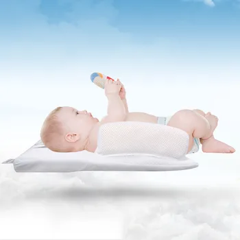 Baby Nyfødte Spædbarn Sove Positioner Anti Roll Pude Forhindre Flad hovedform Anti Pude Pude Sikker trøst, hjælper fordøjelsen