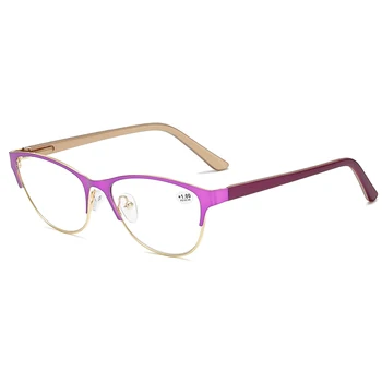 XojoX Mode-Cat-eye Briller til Læsning Mænd Kvinder High-end Casual aluminium Stel HD-Briller Briller Unisex +1.0 +1.5 +2.0 +2.5