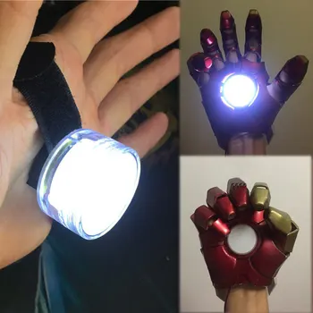 DIY LED Lys Kontrolleret Tilbehør Til Iron Man Tony Stark Hånd-Led-Lampe Handske Palm Lys Cosplay Rekvisitter CR2032 model Lys