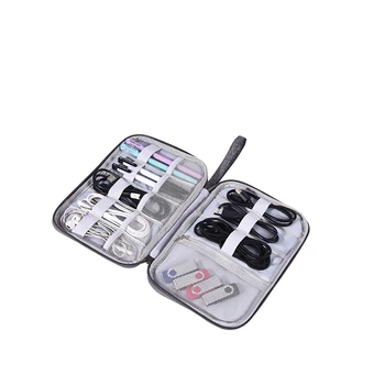 Digital USB-Gadget Arrangør Oplader, Ledninger Kosmetiske Lynlås til Opbevaring Rejse Kabel Taske Bærbare Pose Kit Tilfælde, Tilbehør, Forbrugsstoffer