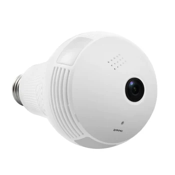 IP-Kamera 360 Graders LED Lys Trådløse Hjem Sikkerhed WiFi CCTV Fiskeøje Pære Lampe kamera wifi kan bruges som babyalarm 1582