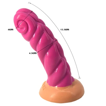 FAAK dyr silikone dildo får horn form buede anal plug med sugekop g-spot stimulere sex legetøj til kvinder mand 2018 ny