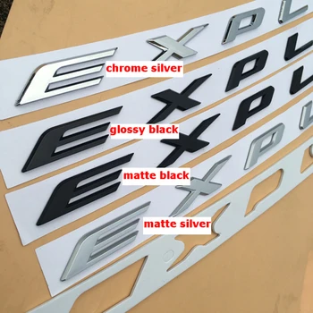 DIY bil 3D-EXPLORER Fast Breve Hood Emblem Chrome Logo Badge Klistermærke Til Ford Explorer Sport 2011 2016 2017 2019