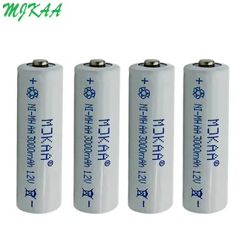 Nye Originale MJKAA 1,2 V AA Ni-mh 3000mAh Genopladeligt Batteri 2A Neutral Batterier til El-Toy Fjernbetjening