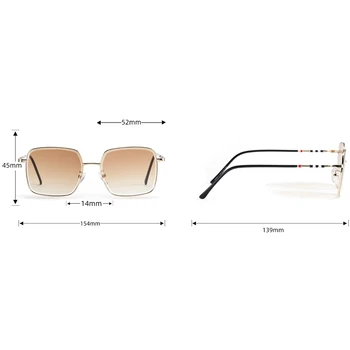 Peekaboo metal solbriller kvinder retro farver linse square frame mandlige sol briller til mænd fødselsdag gaver 2021 uv400 brun grøn