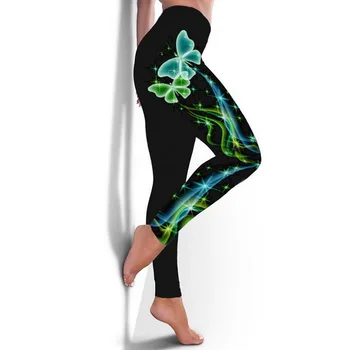 3D Print Yoga Bukser, Tynde Træning, Sport Slid For Kvinder Fitnesscenter Leggings Fitness Sport Beskåret Femme Bukser Calzas Deportivas 15943