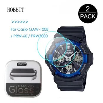 2Pack For Casio GAW-100B PRW-60 PRW-70000.3 mm 2,5 D 9H Klart Hærdet Glas Skærm Protektor Smartwatch Film ridsefast