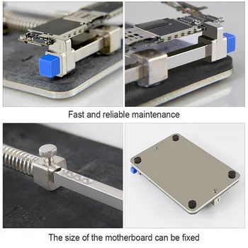 Rustfrit Stål Kredsløb Jig Lodning Desoldering Mobiltelefon Reparation Af PCB Reparation Indehaveren Inventar