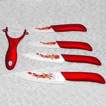 Findking Hjem keramiske knive indstilles Skønhed Gaver 6-delt sæt Zirkonia Keramisk Kniv Sæt værktøj 3