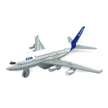 2stk Nyeste Fly Trykstøbt Boeing 777 Airbus A380 Metal Modeller Høj Simulation Toy Kan Glide Tilbage Gaver Til Børn