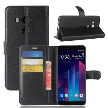 For HTC U11 Plus Tilfælde 6.0 tommer Luksus Wallet PU Læder Telefon-etui Til HTC U11 Plus U11Plus U 11 Plus Tilfælde Vende Tilbage Cover Taske