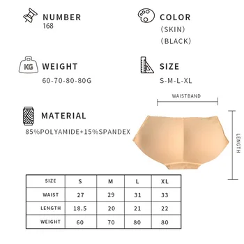 2020 Sexet Polstret Trusser Problemfri Bunden Trusser Push Up Undertøj til Kvinder Undertøj Butt Lift Trusser Hip Forstærker Shaper Hot