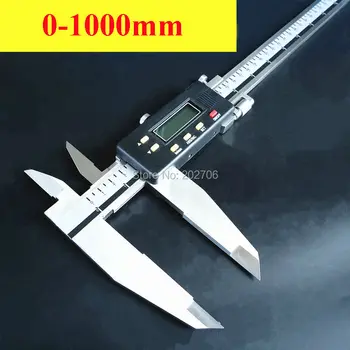 0-1000mm 40inch Digital Skydelære 1000mm tunge elektroniske vernier caliper med kniv kæber