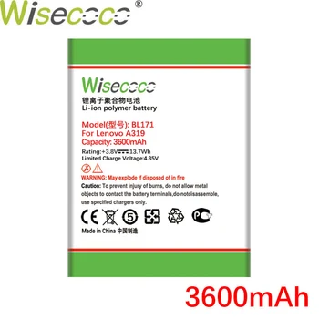 Wisecoco BL171 3600mAh Batteri Til Lenovo A319 A60 A500 A65 A390 A368 A390T A356 A370E A376+Tracking Nummer