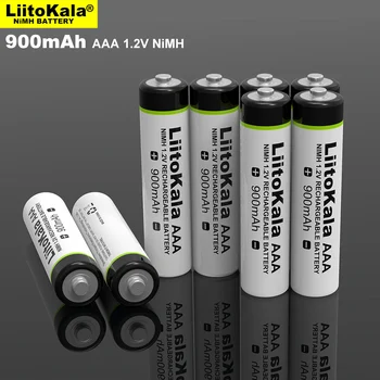 4-28PCS LiitoKala Oprindelige AAA, 1,2 V NiMH-Batteri Genopladeligt Batteri 900mAh til Lommelygte, Legetøj