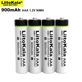 4-28PCS LiitoKala Oprindelige AAA, 1,2 V NiMH-Batteri Genopladeligt Batteri 900mAh til Lommelygte, Legetøj