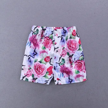 Mode Buksetrold Piger Tøj Sæt Sommer Baby Pige Tøj 3stk T-Shirt Blomst Shorts, Nederdele Børn Passer 2018 Kids Tøj