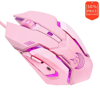 Pink gaming mus Ergonomisk med Professionelle high-end gaming chip og justerbar følsomhed-knappen, støjreduktion, HMO-161 16093