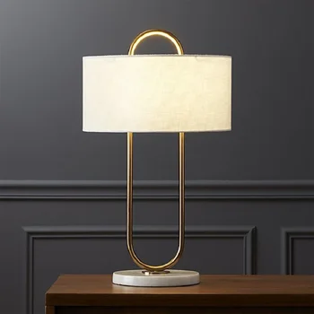 LukLoy Sengen LED bordlamper Stof Skygge bordlamper til Soveværelse Stue Postmoderne Minimalistisk Marmor LED bordlampe