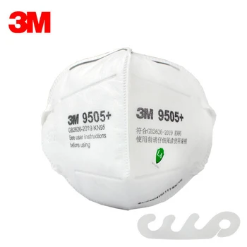 50stk/Taske 3M KN95 Maske 9505+ Justerbar Neckloop Respirator Anti-haze Saftly Beskyttende Disponibel ansigtsmasker Hurtig levering